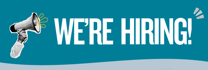 we're hiring graphic