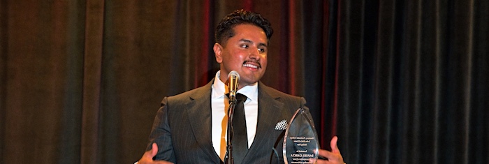 Daniel Garcia Speaking at Lobo Legends Celebration